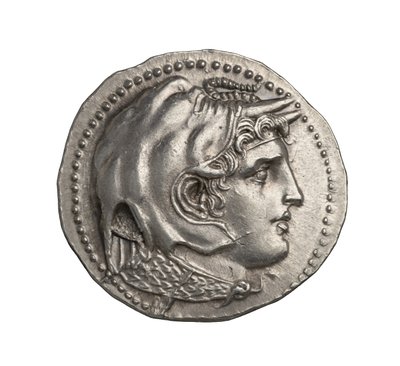Ancient Greek (Ptolemaic) Silver Coin from Alexandria by Greek